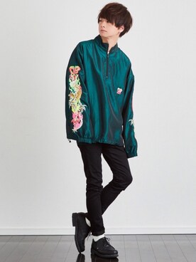 「doublet（ダブレット）のアイテム（その他トップス）」を使った、げんじさん（メンズ・175cm）の春コーディネート