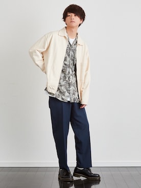 「LEMAIRE（ルメール）のアイテム（ジャケット/アウター）」を使った、げんじさん（メンズ・175cm）の春コーディネート