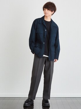 げんじさん（メンズ・175cm）の春コーディネート