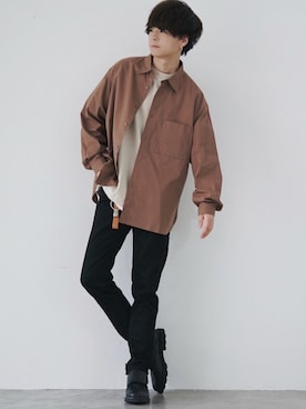 「アイテム（キーホルダー）」を使った、げんじさん（メンズ・175cm）の秋コーディネート