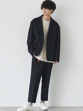 「UNIQLO（ユニクロ）のアイテム（スニーカー）」を使った、げんじさん（メンズ・175cm）の秋コーディネート
