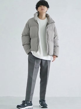 「ゆるコーデ」｜「アイテム（テーラードジャケット、その他）」を使った、げんじさん（メンズ・175cm）の秋コーディネート