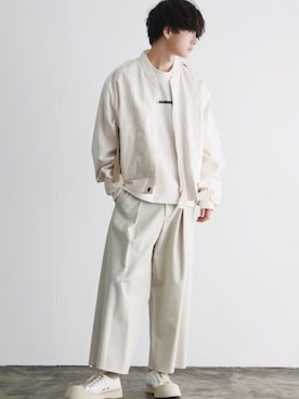 「SUNSEA（サンシー）のアイテム（ジャケット/アウター）」を使った、げんじさん（メンズ・175cm）の冬コーディネート