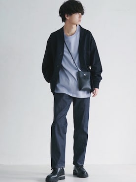 「アイテム（ピアス（片耳用））」を使った、げんじさん（メンズ・175cm）の春コーディネート