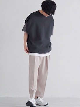 「BODY WILD（ボディーワイルド）のアイテム」を使った、げんじさん（メンズ・175cm）の春コーディネート