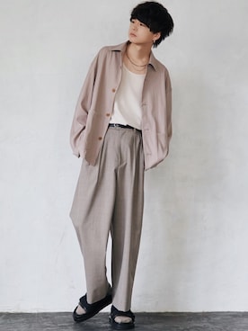 「suicoke（スイコック）のアイテム」を使った、げんじさん（メンズ・175cm）の春コーディネート
