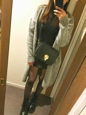 「アイテム（イヤリング）」を使った、R I K A*さん（レディース・163cm・20代）の冬コーディネート