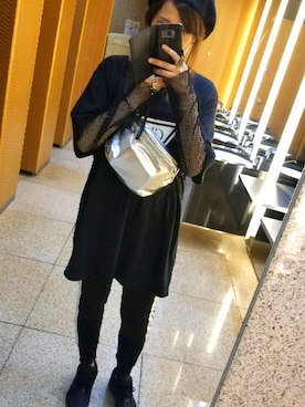 「EMODA」｜「アイテム（ハンチング/ベレー帽）」を使った、R I K A*さん（レディース・163cm）の春コーディネート