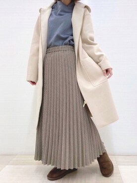 「Howdy Marie（ハウディ―マリー）のアイテム」を使った、梨さん（レディース・153cm）の冬コーディネート