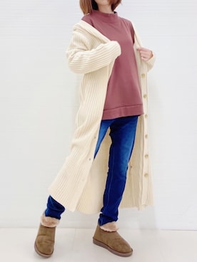 「Howdy Marie（ハウディ―マリー）のアイテム」を使った、梨さん（レディース・153cm）の冬コーディネート