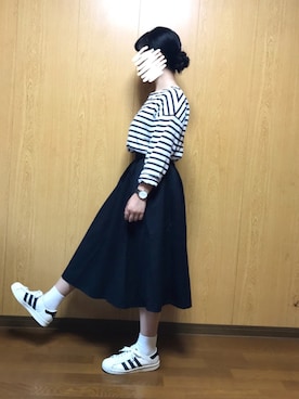 「アパレルスタッフ」｜「アイテム（腕時計）」を使った、かりんさん（レディース・150cm）の夏コーディネート