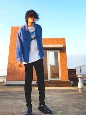 「PADRONE MUSEUM（パドローネミュージアム）のアイテム」を使った、deneiさん（メンズ・172cm）の春コーディネート