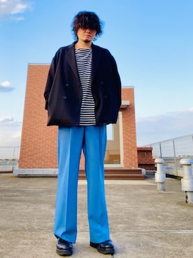 「PADRONE MUSEUM（パドローネミュージアム）のアイテム」を使った、deneiさん（メンズ・172cm）の春コーディネート