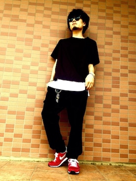 「Jih Nunc（ジーヌンク）のアイテム」を使った、deneiさん（メンズ・172cm）の夏コーディネート