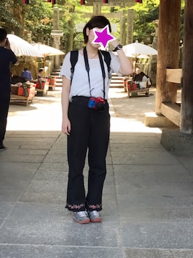 「カメラ女子」｜「アイテム（腕時計）」を使った、macky_さん（レディース・160cm）の春コーディネート