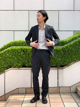 「WWS（ワークウェアスーツ）のアイテム」を使った、ふくさん（メンズ・178cm）の春コーディネート