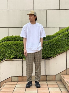 「halo commodity（ハロ　コモディティー）のアイテム」を使った、ふくさん（メンズ・178cm）の春コーディネート