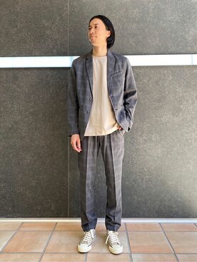 「417 EDIFICE（フォーワンセブンエディフィス）のアイテム（スニーカー）」を使った、ふくさん（メンズ・178cm）の春コーディネート