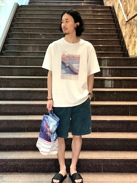 「エコバッグ」｜ふくさん（メンズ・178cm）の夏コーディネート