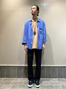 「アイテム（アクセサリー、グリーン系）」を使った、ふくさん（メンズ・178cm）の秋コーディネート