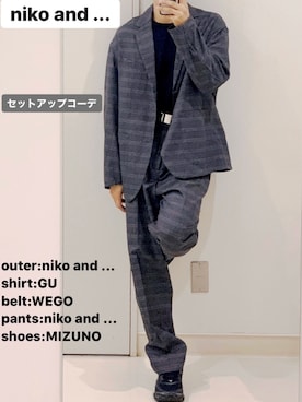 「Instagramもよかったらよろしくお願いします🙇」｜MASAさん（メンズ・170cm）の春コーディネート