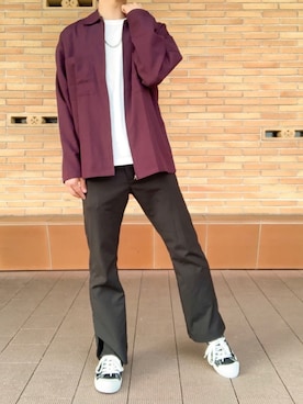 「GGD（ジージーディー）のアイテム（ジャケット/アウター）」を使った、MASAさん（メンズ・170cm）の夏コーディネート