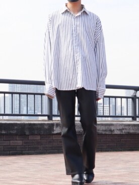 「Adoon plain（アドーンプレーン）のアイテム（パンツ）」を使った、MASAさん（メンズ・171cm・20代）の春コーディネート