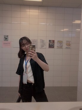 「Marjorie（マージョリー）のアイテム（トップス）」を使った、Yu Ling Yeさん（レディース・163cm）の夏コーディネート