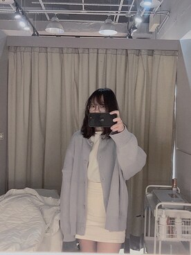 「アイテム（その他アウター、シルバー系）」を使った、Yu Ling Yeさん（レディース・163cm）の冬コーディネート