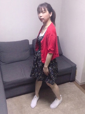 「F i.n.t（フィント）のアイテム（セットアップ）」を使った、とらぱんさん（レディース・161cm）の夏コーディネート