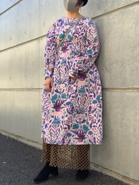 「RBT（アールビーティ）のアイテム（ワンピース/ドレス）」を使った、mikiさん（レディース・156cm）の春コーディネート