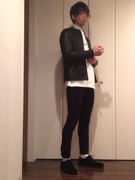 「MACBETH（マクベス）のアイテム」を使った、シンラさん（メンズ・177cm）の冬コーディネート