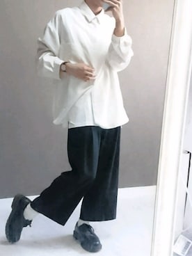 「Dr. Martens（ドクターマーチン）のDr.Martens (ドクターマーチン)/1461 3EYE GIBSON SHOES（その他シューズ）」を使った、きょしょーさん（メンズ・170cm）の春コーディネート