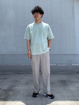 「ADAM ET ROPE'（アダムエロペ）のアイテム」を使った、Shinoさん（メンズ・173cm）の春コーディネート