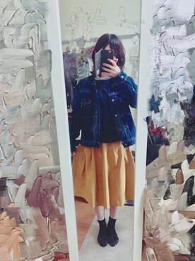 「cepo（セポ）のアイテム（その他アウター）」を使った、Haruna Abeさん（レディース・156cm）の冬コーディネート