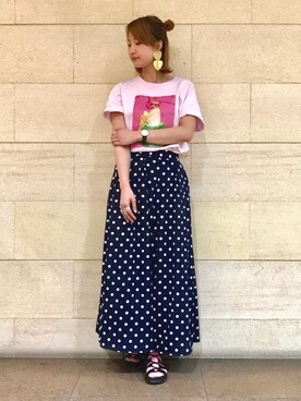 「アイテム（リング）」を使った、ミヤビさん（レディース・165cm・20代）の春コーディネート