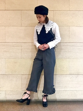 「RBS」｜「アイテム（帽子）」を使った、ミヤビさん（レディース・165cm）の秋コーディネート