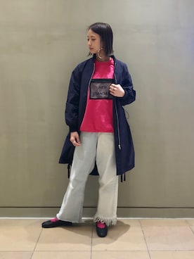 「アイテム（ピアス（両耳用））」を使った、ミヤビさん（レディース・165cm・20代）の春コーディネート