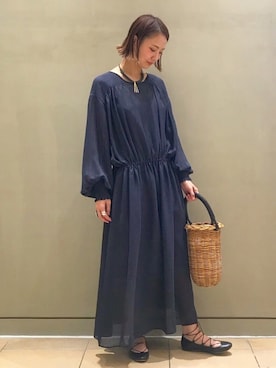 「アイテム（バレエシューズ）」を使った、ミヤビさん（レディース・165cm・20代）の春コーディネート