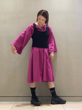 「ハイテクスニーカー」｜ミヤビさん（レディース・165cm・20代）の夏コーディネート