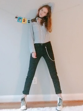 「RAMPAGE（ランページ）のアイテム」を使った、Frankie Lさん（メンズ・178cm）の春コーディネート