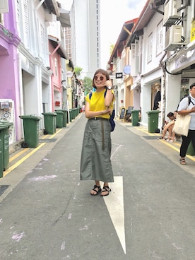 Nora Linさん(レディース・158cm)の夏コーディネート