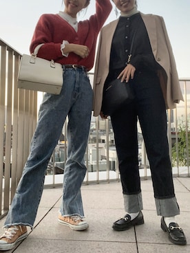 「MichaelKors」｜「アイテム（ジャケット/アウター）」を使った、YUKAさん（レディース・157cm）の冬コーディネート
