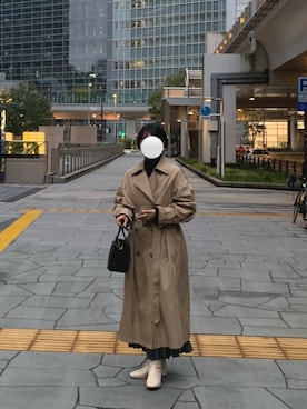 「ORiental TRaffic(ORiental TRaffic)」｜「アイテム（トレンチコート）」を使った、YUKAさん（レディース・157cm）の春コーディネート