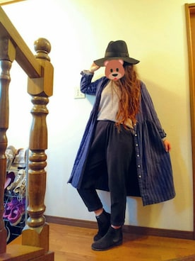 「FINAL DECISION（ファイナルディシジョン）のアイテム」を使った、Minori :)さん（レディース・157cm）の冬コーディネート