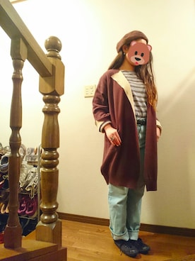 「FINAL DECISION（ファイナルディシジョン）のアイテム（ジャケット/アウター）」を使った、Minori :)さん（レディース・157cm）の冬コーディネート