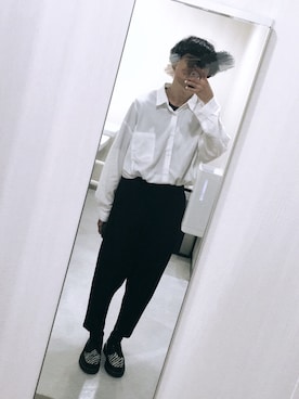 「オムプリッセイッセイミヤケ」｜「アイテム（ブーツ）」を使った、sho-takuさん（メンズ・173cm）の秋コーディネート