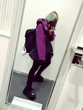 「chloma（クロマ）のアイテム」を使った、Na_Fさん（レディース・155cm）の冬コーディネート
