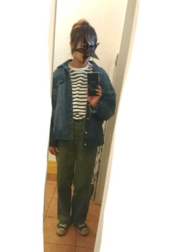 「CONVERSE（コンバース）のconverse（コンバース） ALL STAR OX（オールスターOX）（スニーカー）」を使った、chiori☻さん（レディース・158cm）の春コーディネート