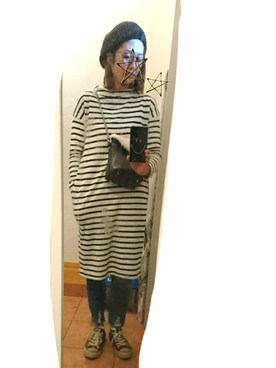 「CONVERSE（コンバース）のconverse（コンバース） ALL STAR OX（オールスターOX）（スニーカー）」を使った、chiori☻さん（レディース・158cm）の秋コーディネート